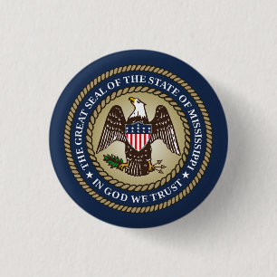 Mississippi 3 Cm Round Badge