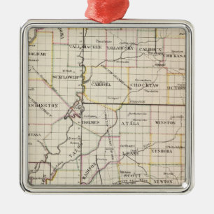 Mississippi 7 metal ornament
