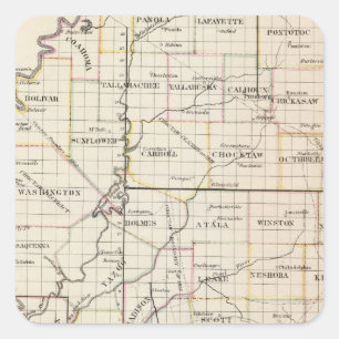 Mississippi 8 square sticker