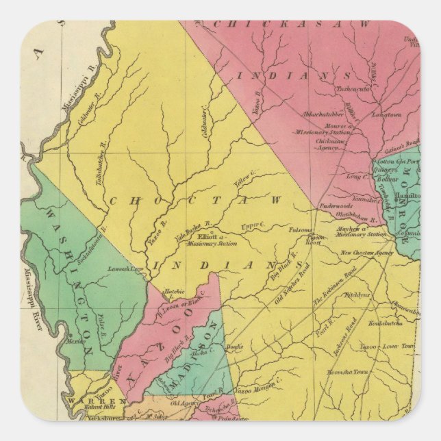 Mississippi 9 square sticker (Front)