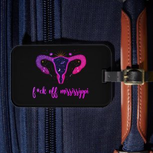 Mississippi Abortion Ban Celestial Uterus Protest Luggage Tag