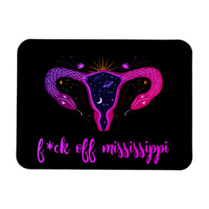Mississippi Abortion Ban Celestial Uterus Protest  Magnet