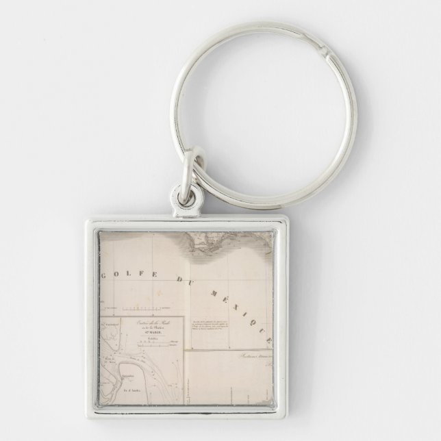 Mississippi canal delta key ring (Front)