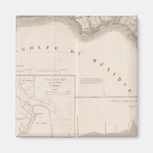 Mississippi canal delta magnet (Front)