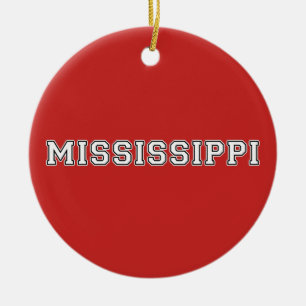 Mississippi Ceramic Ornament