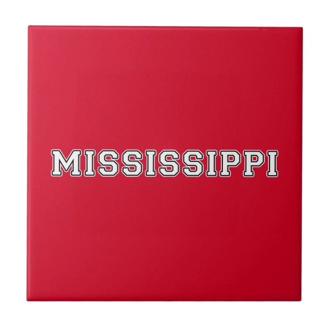 Mississippi Ceramic Tile (Front)