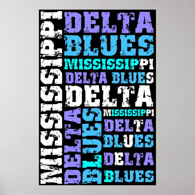 MISSISSIPPI DELTA BLUES POSTER (Front)