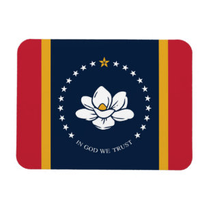 Mississippi Flag 2020 New Magnet