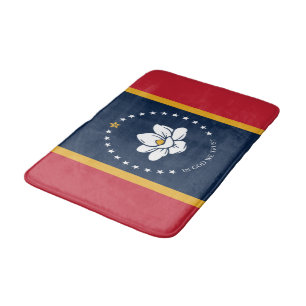 Mississippi flag bath mat