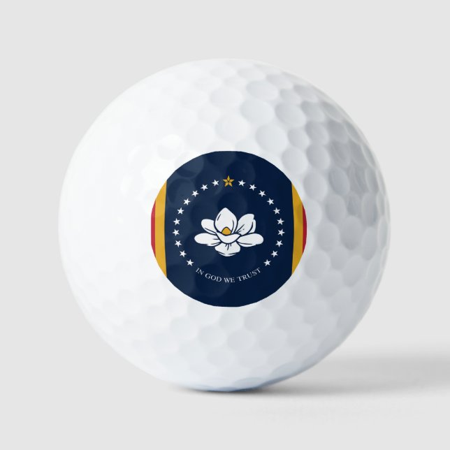 Mississippi Flag  Golf Balls (Front)