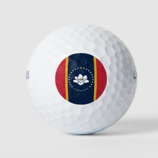 Mississippi Flag - New Magnolia Flag Golf Balls