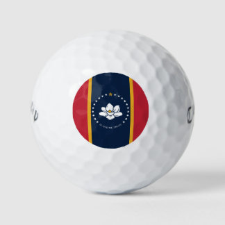 Mississippi Flag - New Magnolia Flag Golf Balls
