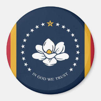 Mississippi Flag - New Magnolia Flag Magnet