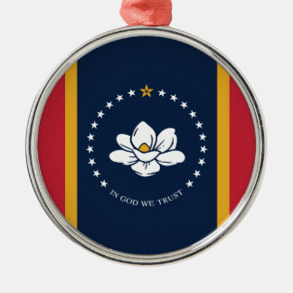 Mississippi Flag - New Magnolia Flag Metal Ornament
