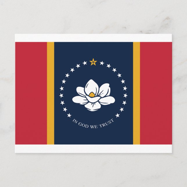 Mississippi Flag  Postcard (Front)