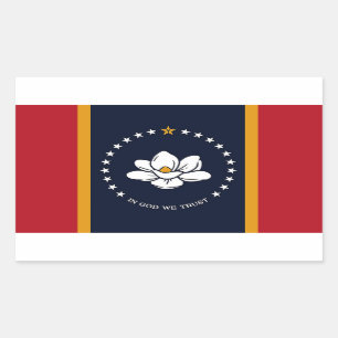 Mississippi Flag Rectangular Sticker