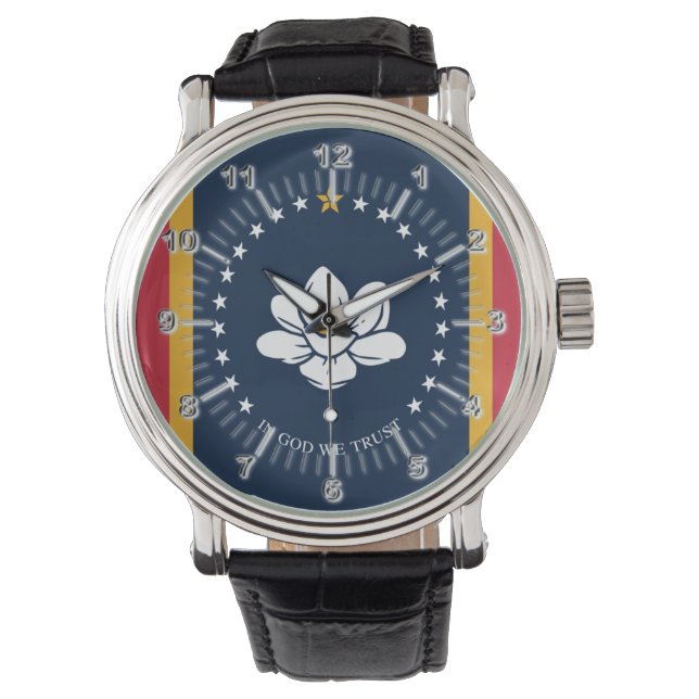 Mississippi flag watch (Front)