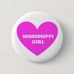 mississippi Girl 6 Cm Round Badge