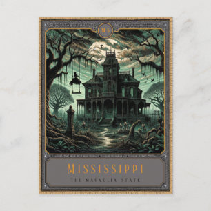 Mississippi   Gothic Art Postcard