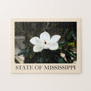Mississippi magnolia flower puzzle