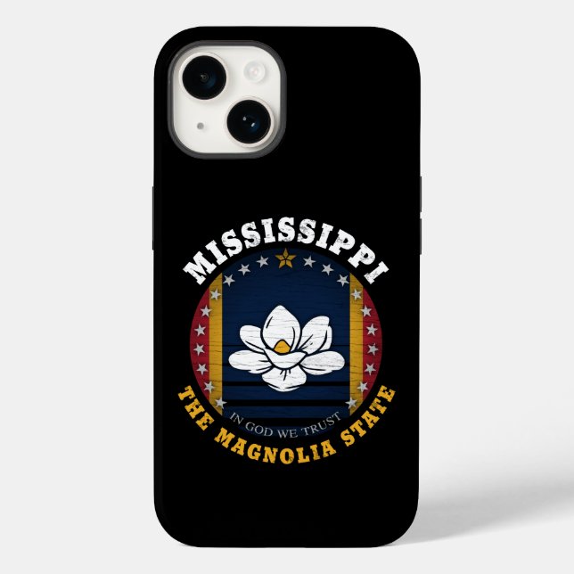 MISSISSIPPI MAGNOLIA STATE FLAG Case-Mate iPhone CASE (Back)