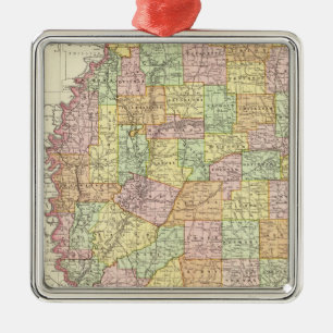 Mississippi Metal Ornament