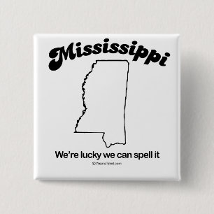 MISSISSIPPI - "MISSISSIPPI STATE MOTTO" T-shirts a 15 Cm Square Badge