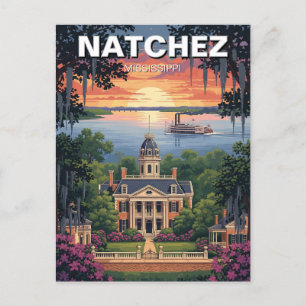 Mississippi Natchez Travel  Postcard