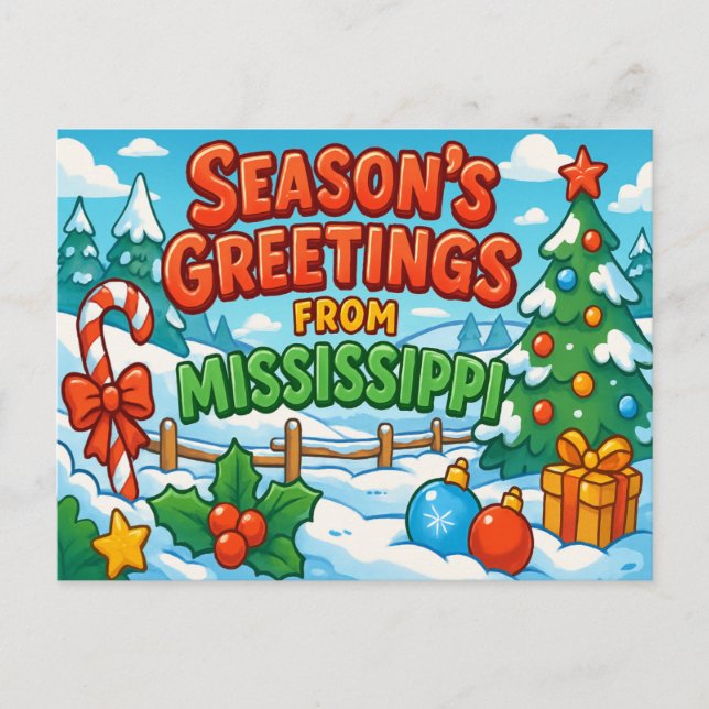 MISSISSIPPI Postcard (Front)