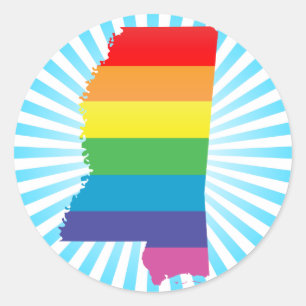 mississippi pride classic round sticker