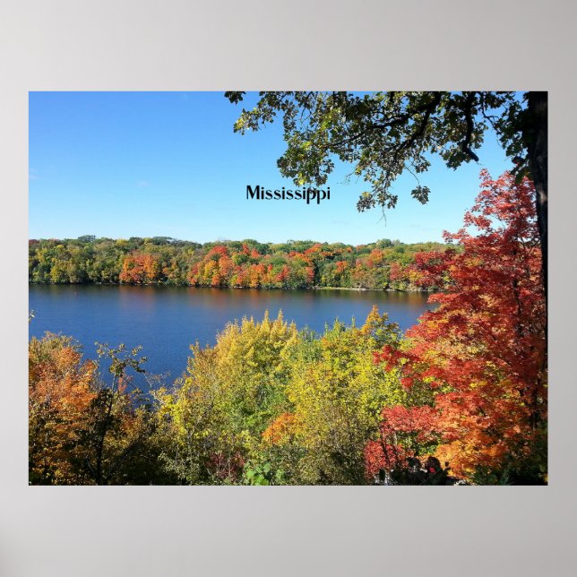Mississippi River, Autumn, Poster (Front)