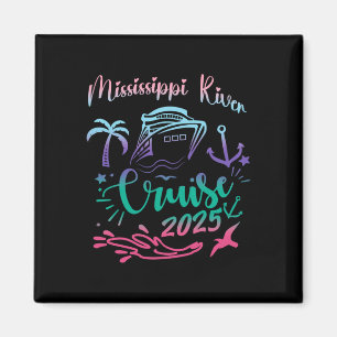 Mississippi River Cruise 2025 Family Vacation Trip Magnet