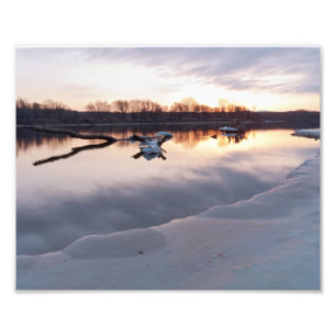 Mississippi River Daybreak in South St Paul Photo Print