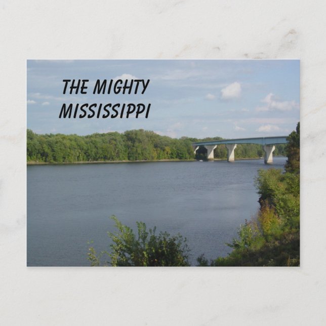 Mississippi River Postcard (Front)