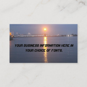 Mississippi River sunrise Business Card