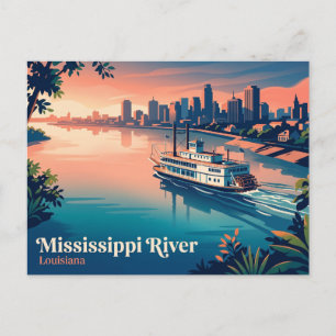 Mississippi River USA Postcard