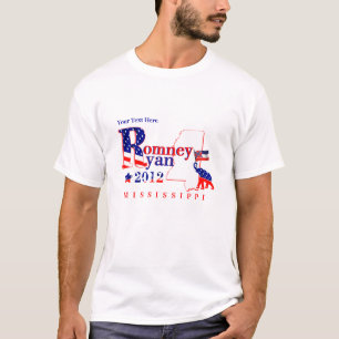 Mississippi Romney and Ryan 2012 Tee Shirt 2