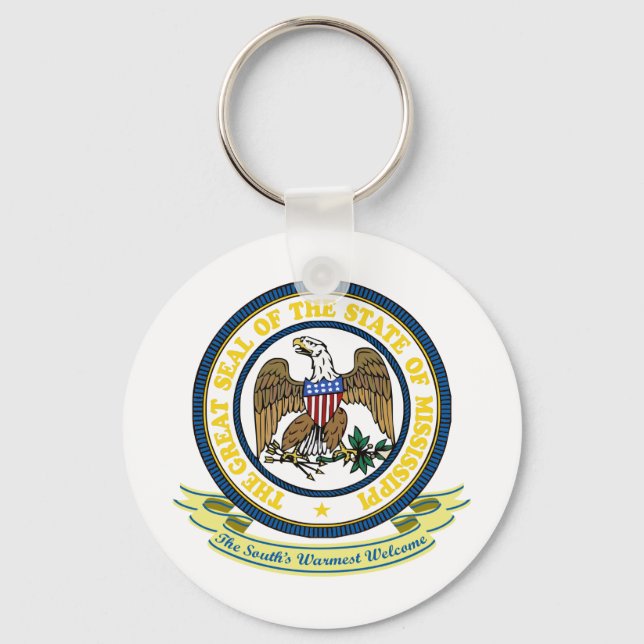Mississippi Seal Key Ring (Front)