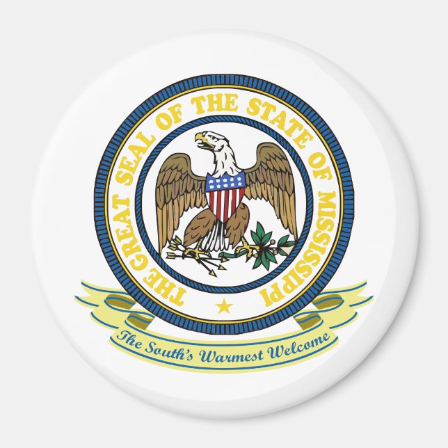 Mississippi Seal Magnet (Front)