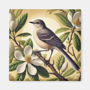 Mississippi State Bird Northern Mockingbird Magnet