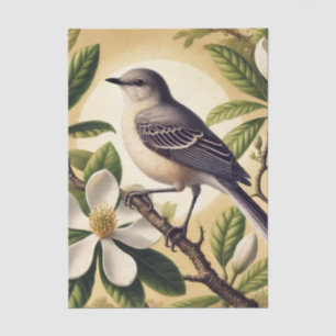 Mississippi State Bird Northern Mockingbird Tissue Paper
