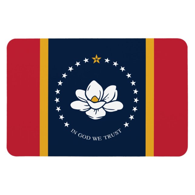 Mississippi State Flag Magnet (Horizontal)