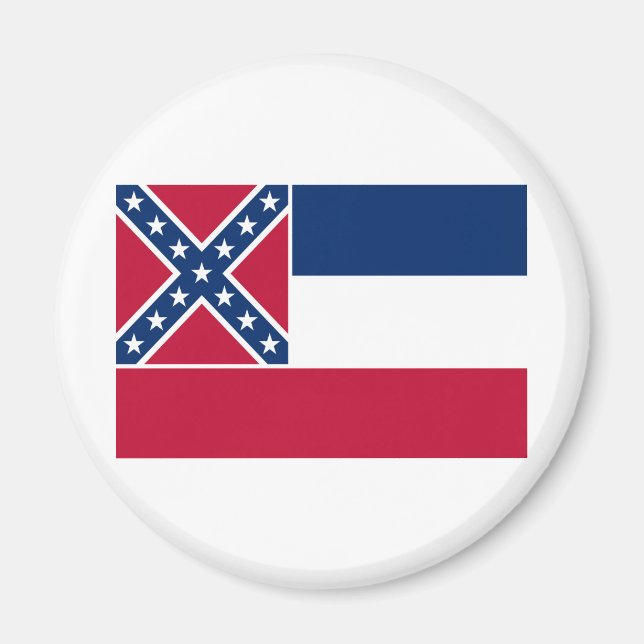 Mississippi State Flag Magnet (Front)