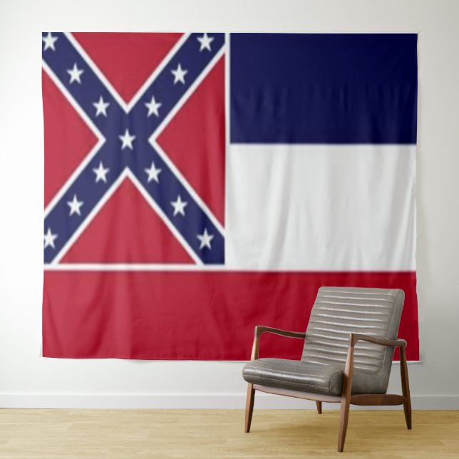 MISSISSIPPI STATE FLAG TAPESTRY (In Situ (Horizontal))