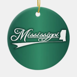 Mississippi State of Mine Ceramic Tree Decoration