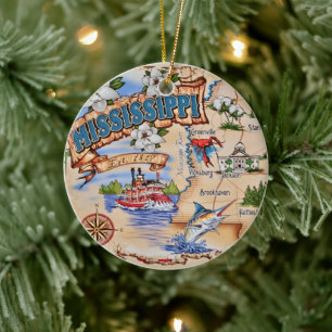 Mississippi State Ornament