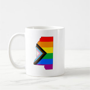 Mississippi State Pride LGBTQ Progress Pride Coffee Mug