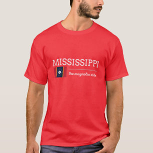 MISSISSIPPI State with Flag T-Shirt