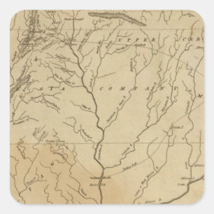 Mississippi Territory 3 Square Sticker