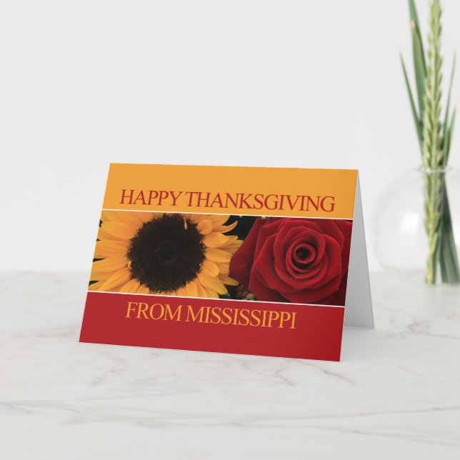 Mississippi  Thanksgiving Card (Front)